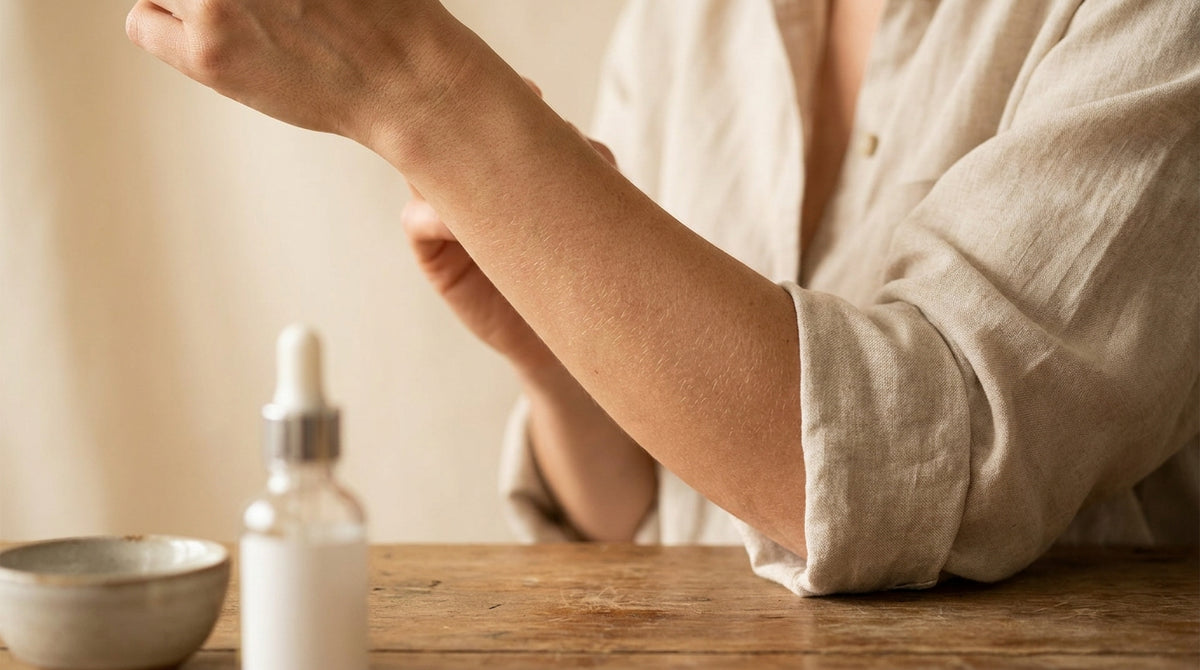 Close-up of skin representing contact dermatitis care